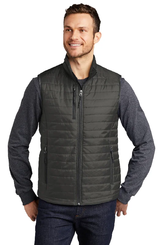 Men's Jersey Vest in Neon Yellow for a High - Visibility Sports Look Port Authority Mens Water Resistant Packable Puffy Full Zip Vest - Sterling Grey/Graphite Grey Men's Jersey Vest in Neon Yellow for a High - Visibility Sports Look Port Authority Mens Water Resistant Packable Puffy Full Zip Vest - Sterling Grey/Graphite Grey