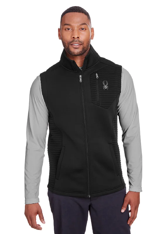 Men's Sherpa - Lined Denim Vest in Blue for a Rustic and Warm Ensemble Spyder Mens Venom Full Zip Vest - Black Men's Sherpa - Lined Denim Vest in Blue for a Rustic and Warm Ensemble Spyder Mens Venom Full Zip Vest - Black