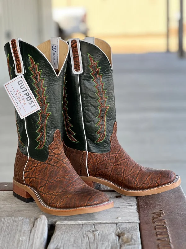 women's cowboy boots with block heel Anderson Bean | Cognac Safari Elephant Boot