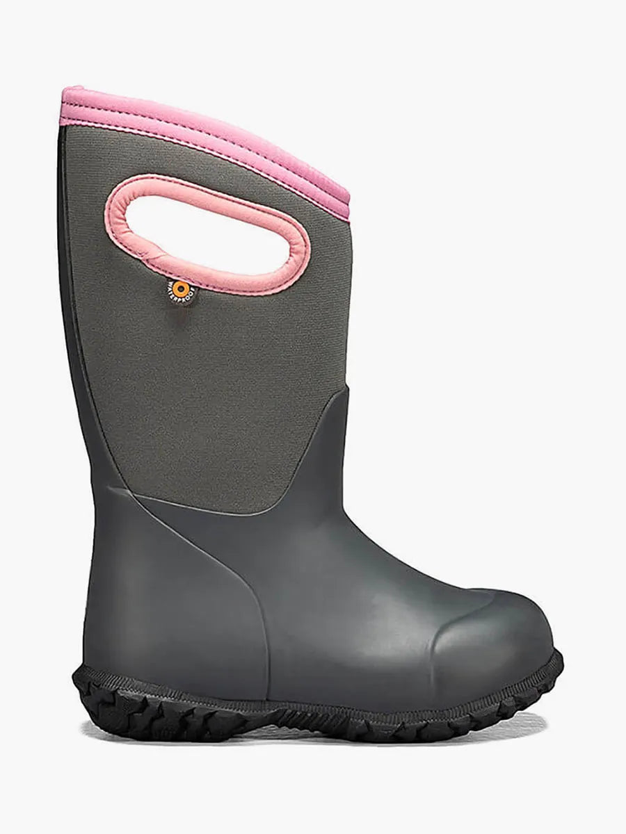 Women's black leather winter boots with silver hardware accents Bogs York Insulated Boots - Grey Women's black leather winter boots with silver hardware accents Bogs York Insulated Boots - Grey
