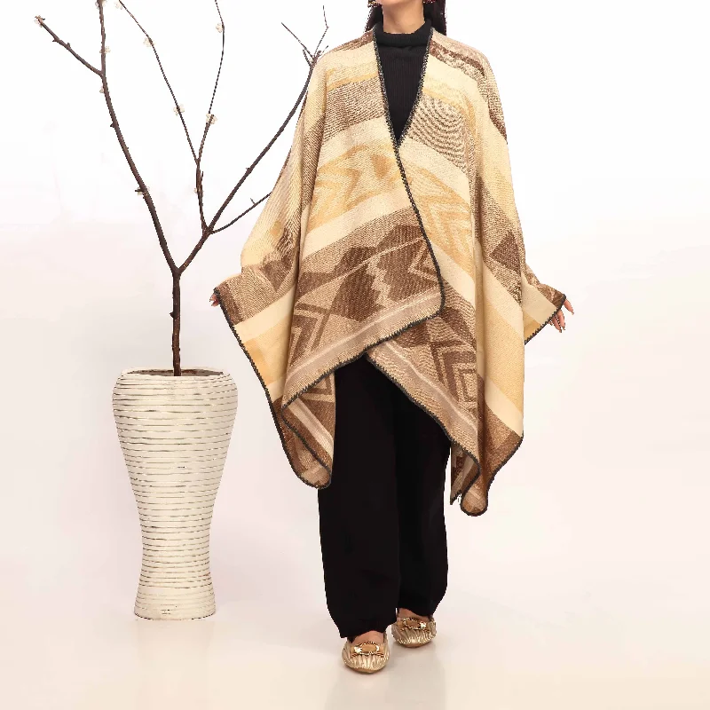 women's western boots for line dancing Brown Winter Cape Shawl PW4939