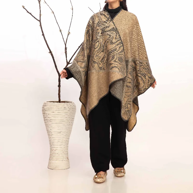 women's cowboy boots for tall women Brown Winter Cape Shawl PW4969