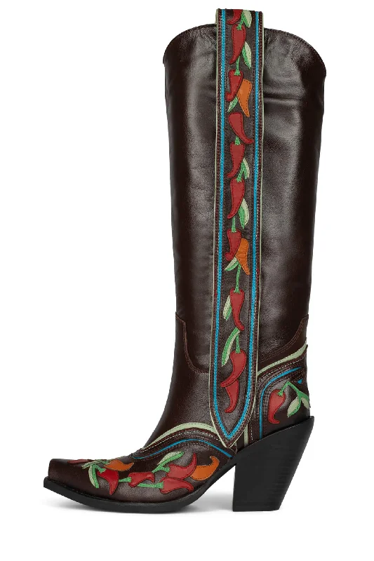 women's western boots with comfort insoles CHILLIES