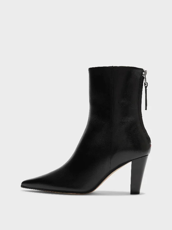 women's ankle boots with snakeskin print Christy Leather Ankle Boots