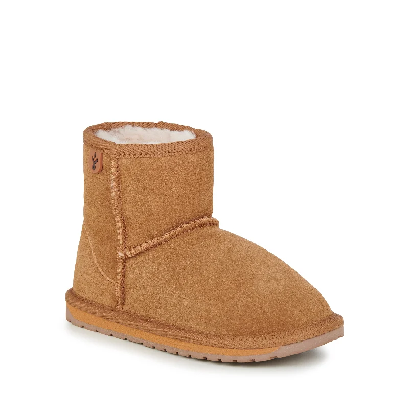 Women's shock - absorbing winter boots for long walks Emu Wallaby Mini - Chestnut