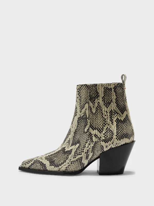 women's ankle boots with tassel Kate Leather Cowboy Boots