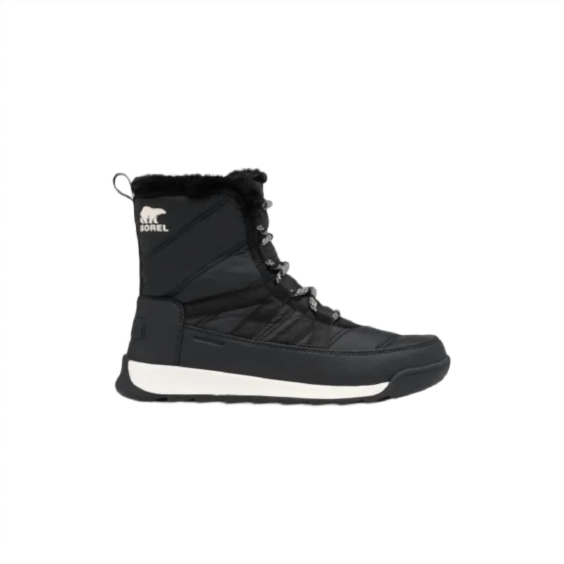 Women's leather - and - rubber hybrid rain boots for durability Women’S Whitney Ii Short Lace Wp Winter Boots In Black