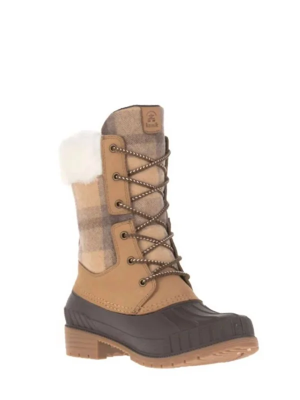 Women's rain boots with a narrow calf design for a sleek look Women's Sienna Cuff 2 Winter Boot In Tan