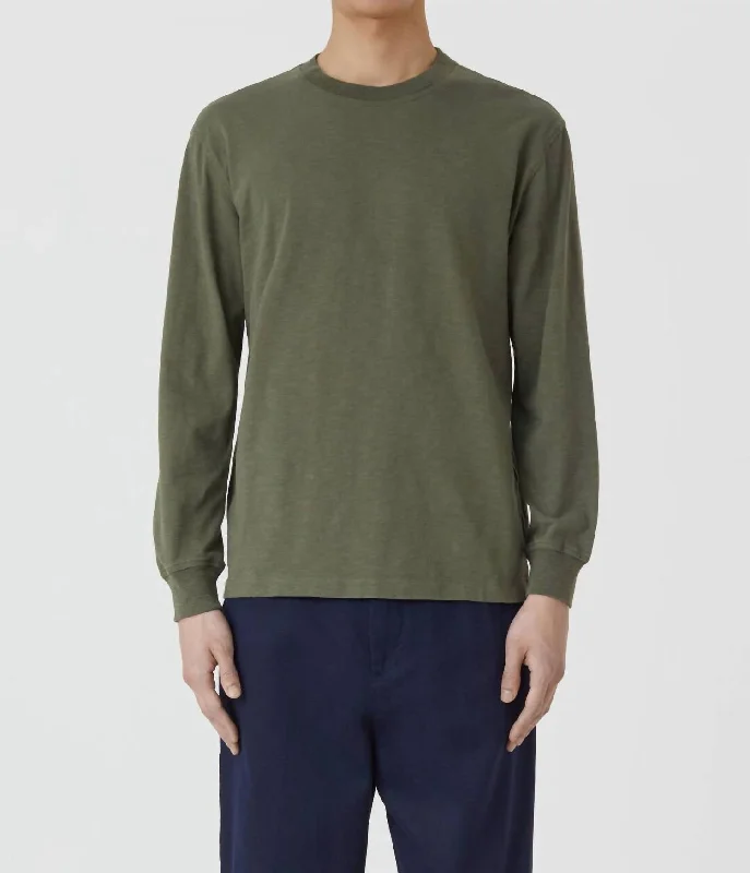 Men's lightweight performance t - shirts for running marathons24/7 Long Sleeve Shirt In Chard Green Men's lightweight performance t - shirts for running marathons24/7 Long Sleeve Shirt In Chard Green