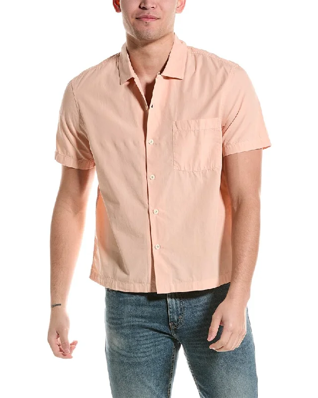Men's short - sleeve linen t - shirts for summer beach outingsAG Jeans Foster Shirt