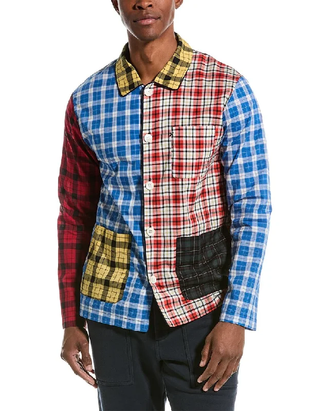 Men's long - sleeve henley t - shirts with button - down placketsALEX MILL Pajam Shirt Men's long - sleeve henley t - shirts with button - down placketsALEX MILL Pajam Shirt