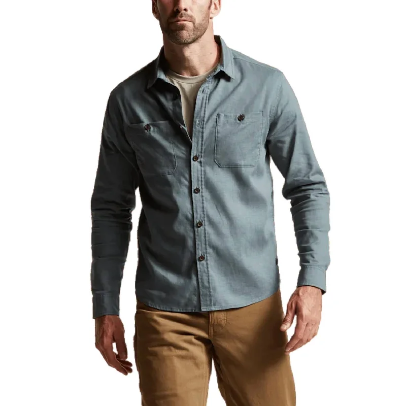 Men's tie - dye t - shirts with a bohemian styleAmbary Ls Shirt In Thunder