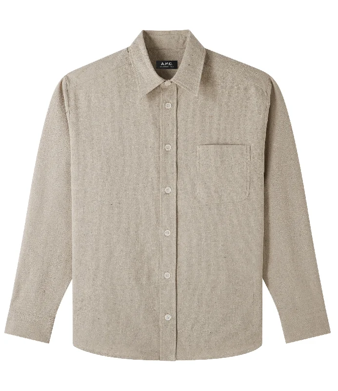 Men's organic cotton crew - neck t - shirts for everyday comfortAston overshirt