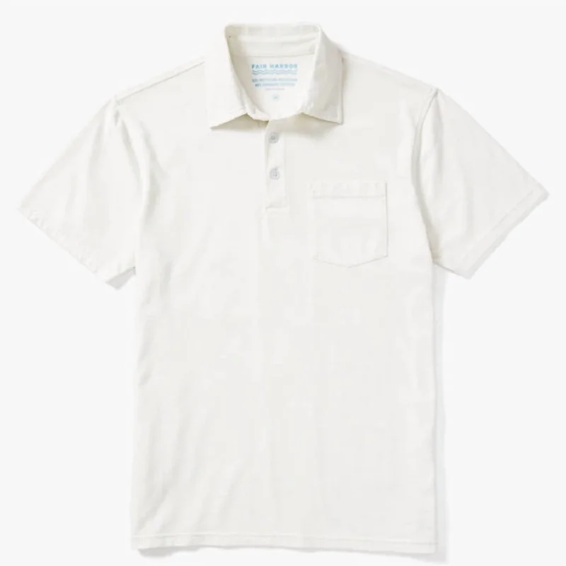 Men's polo t - shirts with a contrast collar for a preppy lookAtlantic Polo In White Men's polo t - shirts with a contrast collar for a preppy lookAtlantic Polo In White