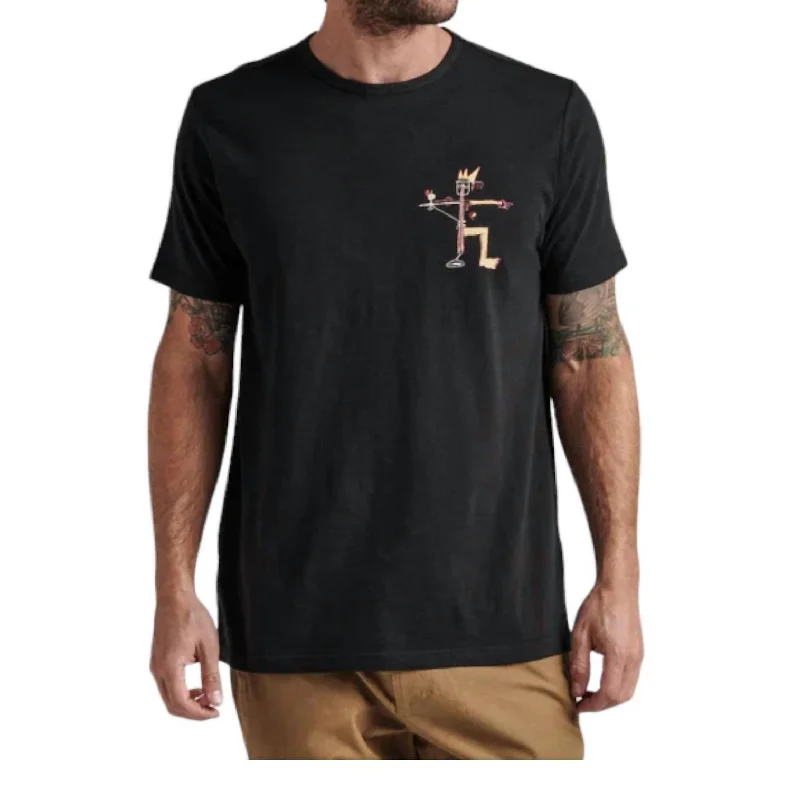 Men's mock - neck t - shirts with a modern and sleek styleBasquiat Thesis Premium Tee In Black Men's mock - neck t - shirts with a modern and sleek styleBasquiat Thesis Premium Tee In Black