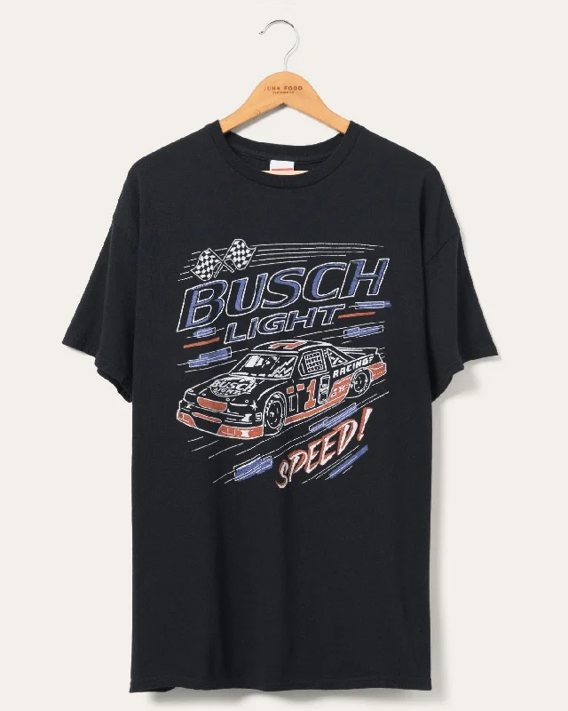 Men's organic cotton crew - neck t - shirts for everyday comfortBusch Light Speed Flea Market Tee Men's organic cotton crew - neck t - shirts for everyday comfortBusch Light Speed Flea Market Tee