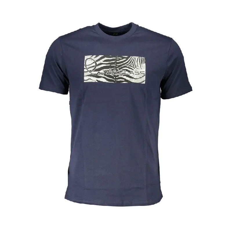 Men's mock - neck t - shirts with a modern and sleek styleCavalli Class Cotton Men's T-Shirt Men's mock - neck t - shirts with a modern and sleek styleCavalli Class Cotton Men's T-Shirt
