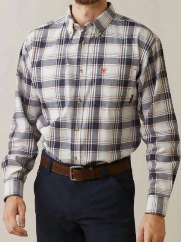 Men's button - front t - shirts with a unique artistic printChiseled Work Shirt In Navy,white Plaid Men's button - front t - shirts with a unique artistic printChiseled Work Shirt In Navy,white Plaid