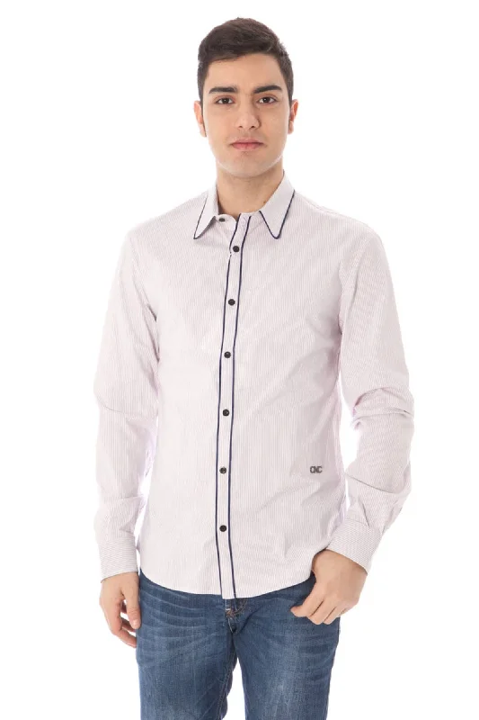 Men's distressed denim - look t - shirts with a rugged appealCostume National Chic Long Sleeve Italian Collar Men's Shirt Men's distressed denim - look t - shirts with a rugged appealCostume National Chic Long Sleeve Italian Collar Men's Shirt