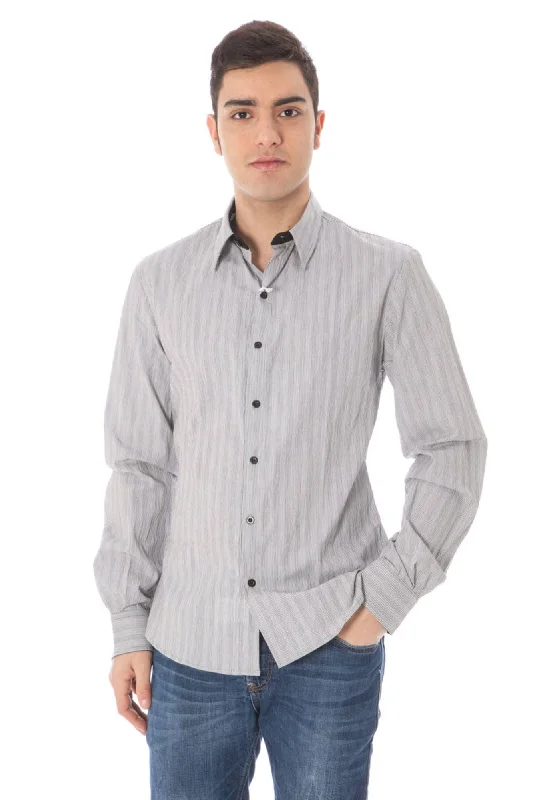 Men's eco - friendly recycled t - shirts for sustainable fashion choicesCostume National Elegant Italian Colla Men's Shirt Men's eco - friendly recycled t - shirts for sustainable fashion choicesCostume National Elegant Italian Colla Men's Shirt