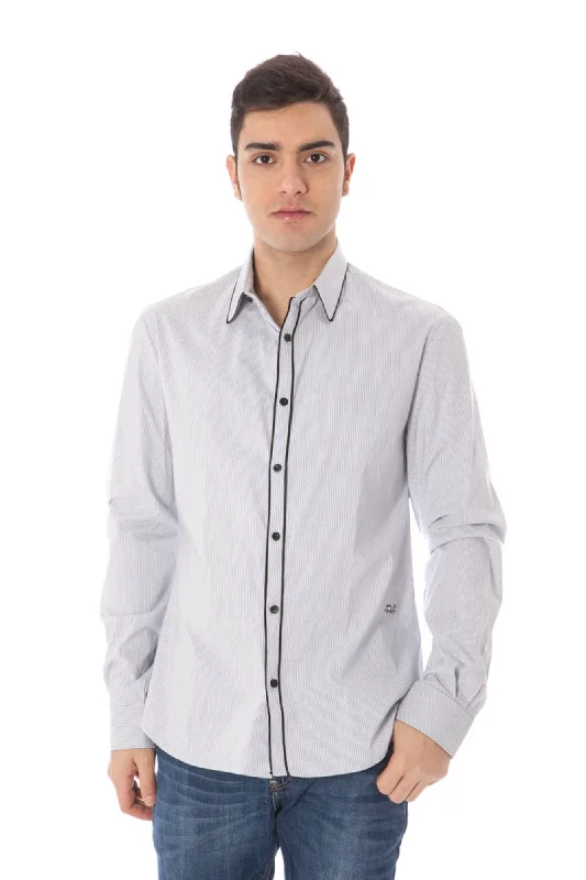 Men's polo t - shirts with a contrast collar for a preppy lookCostume National Elegant Long Sleeve Men's Shirt Men's polo t - shirts with a contrast collar for a preppy lookCostume National Elegant Long Sleeve Men's Shirt