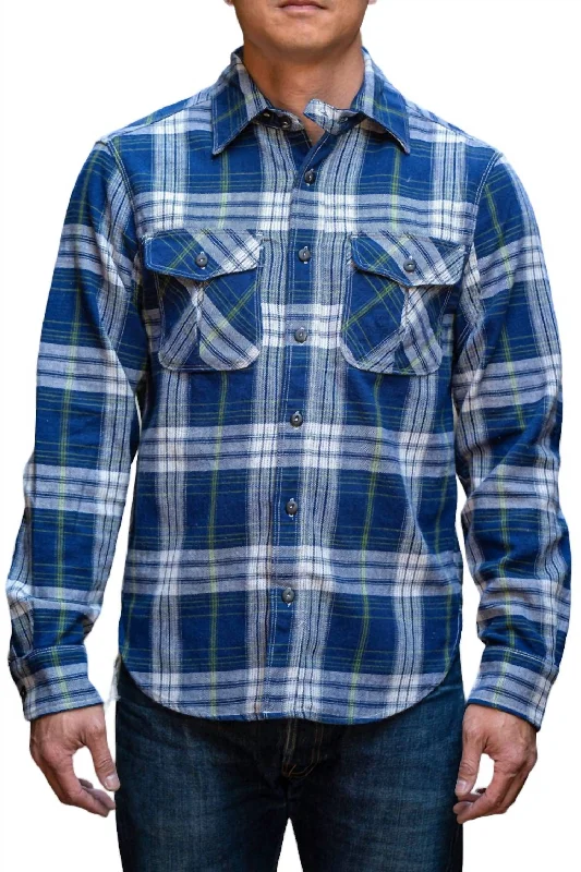 Men's lightweight performance t - shirts for running marathonsCurrant Shirt In Blue Wing Plaid Men's lightweight performance t - shirts for running marathonsCurrant Shirt In Blue Wing Plaid