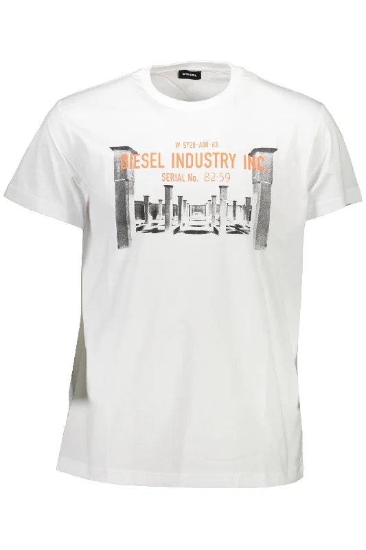 Men's lightweight performance t - shirts for running marathonsDiesel Crisp Crew Neck Tee with Iconic Men's Print Men's lightweight performance t - shirts for running marathonsDiesel Crisp Crew Neck Tee with Iconic Men's Print