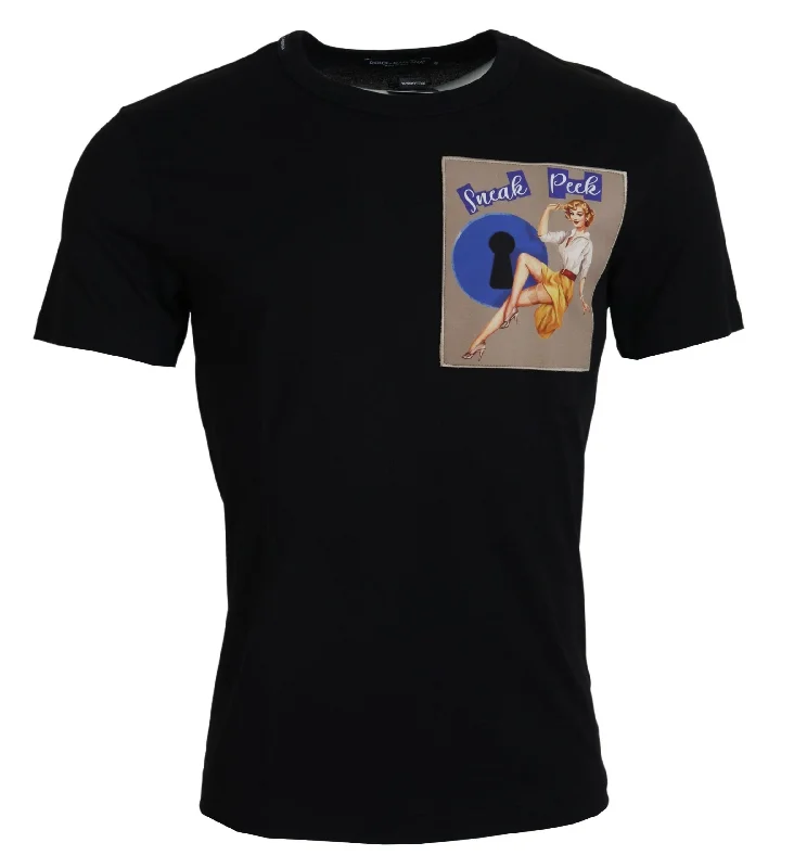 Men's organic cotton crew - neck t - shirts for everyday comfortDolce & Gabbana Chic Cotton Tee for the Modern Men's Man Men's organic cotton crew - neck t - shirts for everyday comfortDolce & Gabbana Chic Cotton Tee for the Modern Men's Man