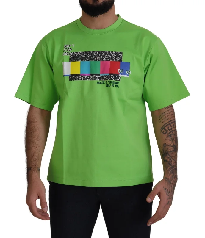 Men's distressed denim - look t - shirts with a rugged appealDolce & Gabbana Chic Crewneck Short Sleeve Men's Tee Men's distressed denim - look t - shirts with a rugged appealDolce & Gabbana Chic Crewneck Short Sleeve Men's Tee