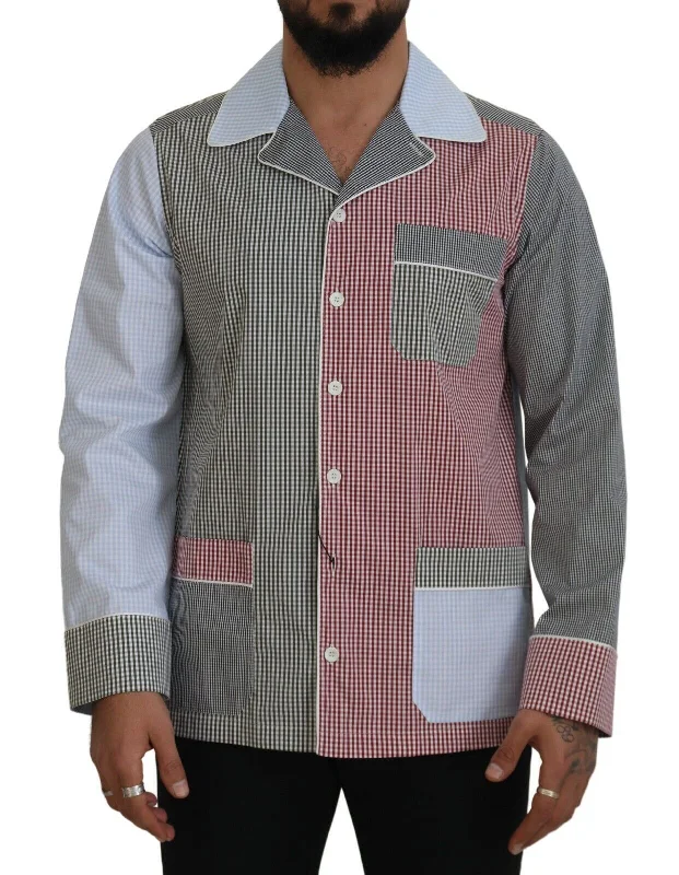 Men's slim - fit graphic t - shirts with vintage rock band printsDolce & Gabbana Cotton Button-Down Men's Sleepshirt Men's slim - fit graphic t - shirts with vintage rock band printsDolce & Gabbana Cotton Button-Down Men's Sleepshirt