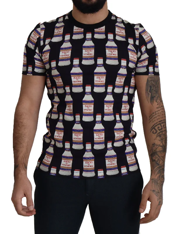 Men's tie - dye t - shirts with a bohemian styleDolce & Gabbana Elegant Bacio Di Venere Print Men's Tee Men's tie - dye t - shirts with a bohemian styleDolce & Gabbana Elegant Bacio Di Venere Print Men's Tee