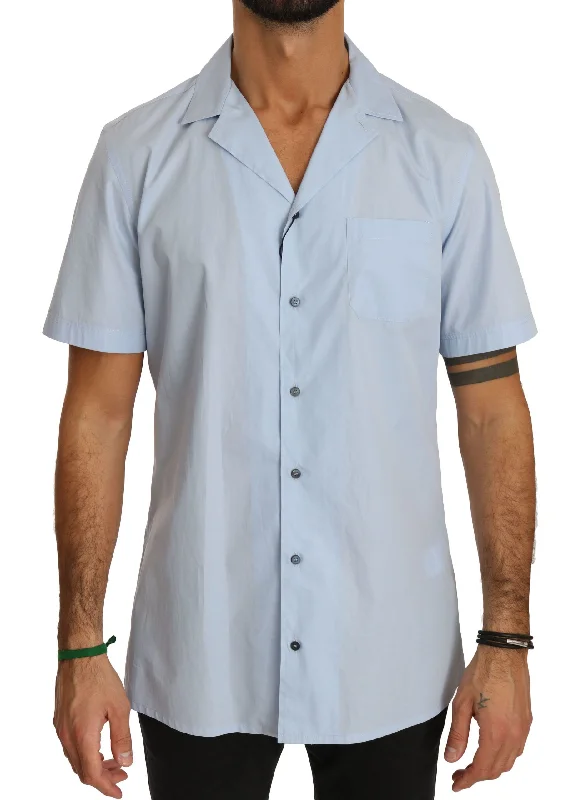 Men's button - front t - shirts with a unique artistic printDolce & Gabbana Elegant Cotton Casual Men's Shirt Men's button - front t - shirts with a unique artistic printDolce & Gabbana Elegant Cotton Casual Men's Shirt