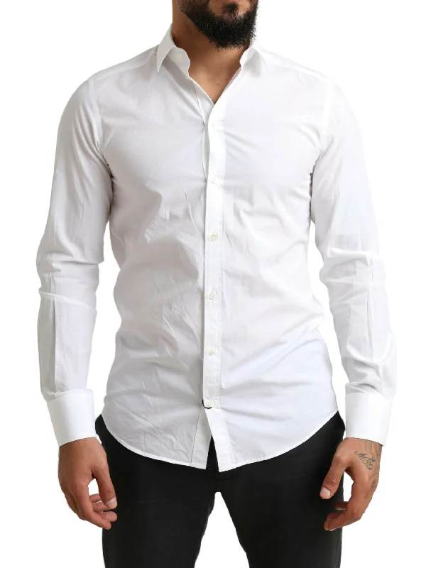 Men's organic cotton crew - neck t - shirts for everyday comfortDolce & Gabbana Elegant Cotton Martini Dress Men's Shirt Men's organic cotton crew - neck t - shirts for everyday comfortDolce & Gabbana Elegant Cotton Martini Dress Men's Shirt