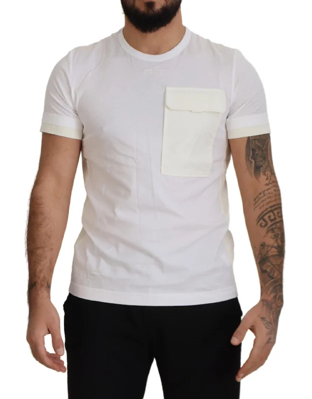 Men's plus - size pocket t - shirts with a classic lookDolce & Gabbana Elegant Cotton Tee with DG Chest Men's Pocket Men's plus - size pocket t - shirts with a classic lookDolce & Gabbana Elegant Cotton Tee with DG Chest Men's Pocket