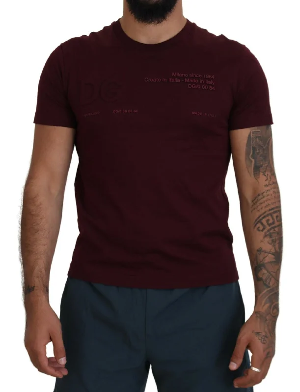 Men's antimicrobial t - shirts for odor - free freshness during travelDolce & Gabbana Elegant Crew Neck Casual Men's Tee Men's antimicrobial t - shirts for odor - free freshness during travelDolce & Gabbana Elegant Crew Neck Casual Men's Tee
