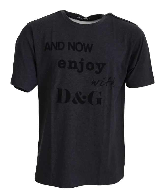 Men's UV - protection t - shirts for outdoor activities in the sunDolce & Gabbana Elegant Motive Crew Neck Men's T-Shirt Men's UV - protection t - shirts for outdoor activities in the sunDolce & Gabbana Elegant Motive Crew Neck Men's T-Shirt