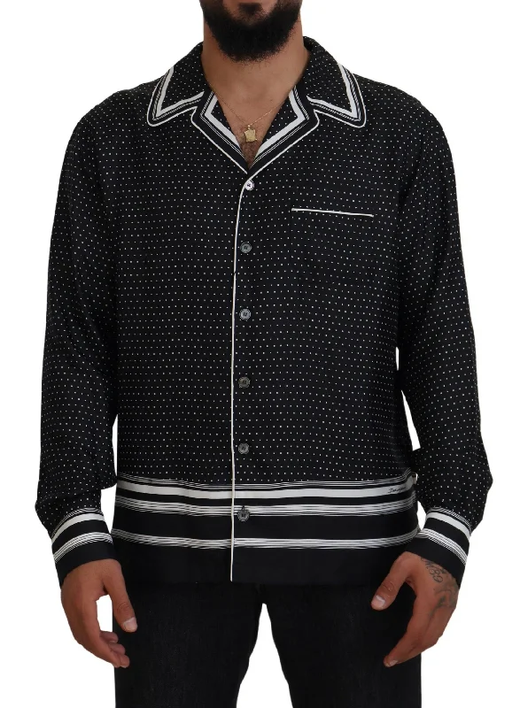 Men's moisture - wicking athletic t - shirts for intense workoutsDolce & Gabbana Elegant Silk Polka Dot Pajama Men's Top Men's moisture - wicking athletic t - shirts for intense workoutsDolce & Gabbana Elegant Silk Polka Dot Pajama Men's Top