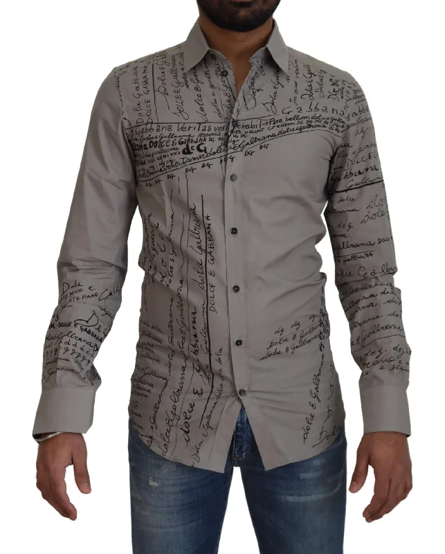 Men's long - sleeve henley t - shirts with button - down placketsDolce & Gabbana Elegant Slim Fit Cotton Dress Men's Shirt Men's long - sleeve henley t - shirts with button - down placketsDolce & Gabbana Elegant Slim Fit Cotton Dress Men's Shirt