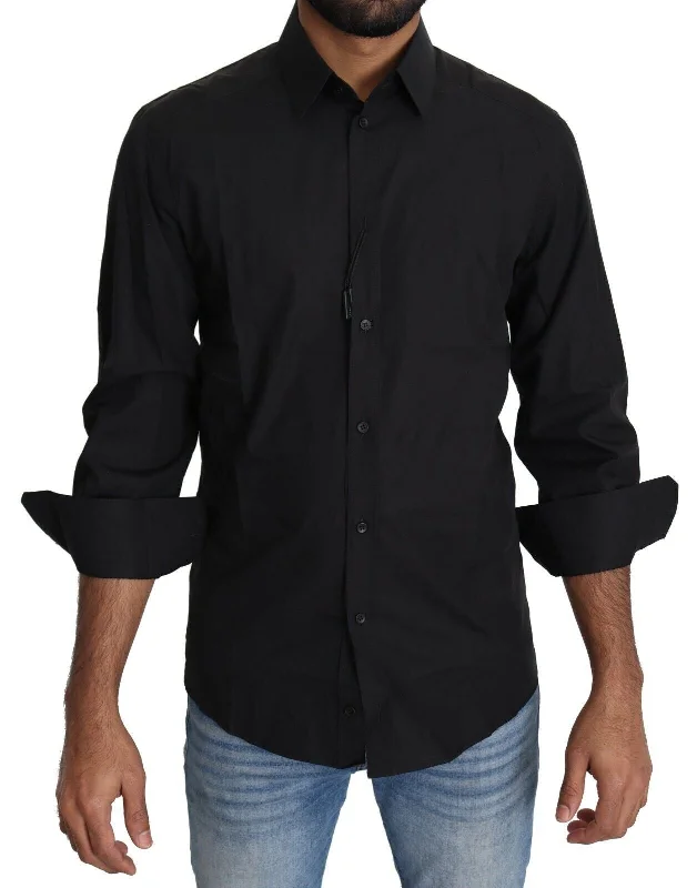 Men's eco - friendly recycled t - shirts for sustainable fashion choicesDolce & Gabbana Elegant Slim Fit Dress Men's Shirt Men's eco - friendly recycled t - shirts for sustainable fashion choicesDolce & Gabbana Elegant Slim Fit Dress Men's Shirt