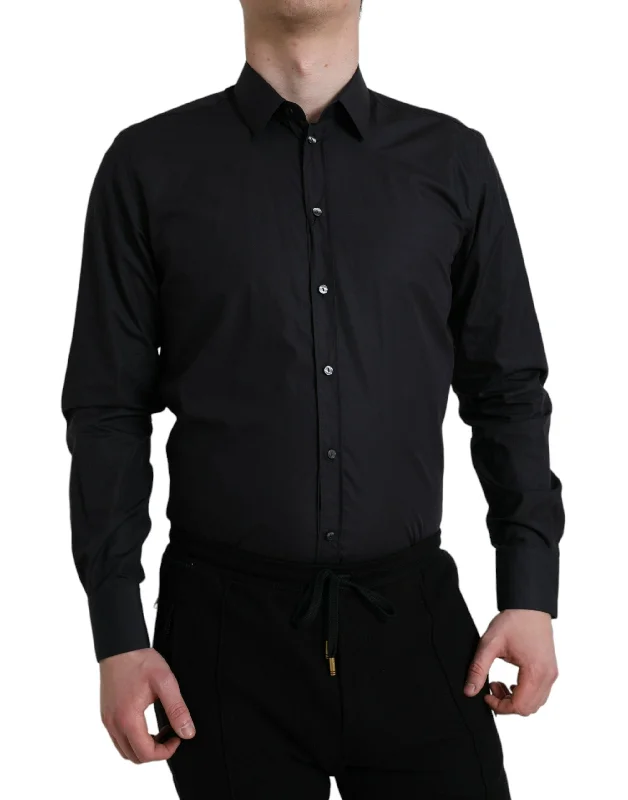 Men's eco - friendly recycled t - shirts for sustainable fashion choicesDolce & Gabbana Elegant Slim Fit Dress Men's Shirt Men's eco - friendly recycled t - shirts for sustainable fashion choicesDolce & Gabbana Elegant Slim Fit Dress Men's Shirt