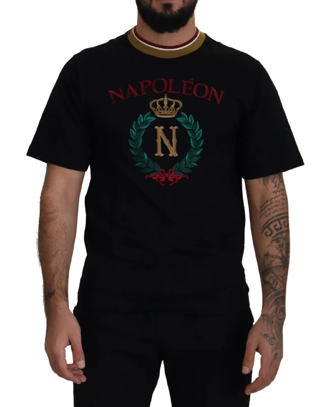 Men's UV - protection t - shirts for outdoor activities in the sunDolce & Gabbana Iconic Cotton Crew Neck Men's Tee Men's UV - protection t - shirts for outdoor activities in the sunDolce & Gabbana Iconic Cotton Crew Neck Men's Tee