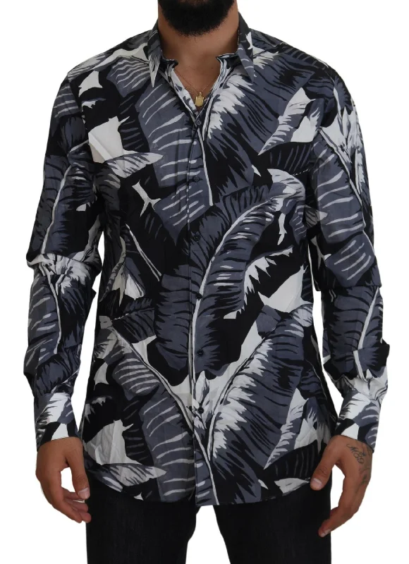 Men's antimicrobial t - shirts for odor - free freshness during travelDolce & Gabbana multi Banana Leaf Print Casual Men's Shirt Men's antimicrobial t - shirts for odor - free freshness during travelDolce & Gabbana multi Banana Leaf Print Casual Men's Shirt