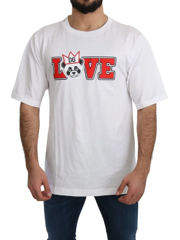 Men's UV - protection t - shirts for outdoor activities in the sunDolce & Gabbana Panda Love Slim Fit Crewneck Men's Tee Men's UV - protection t - shirts for outdoor activities in the sunDolce & Gabbana Panda Love Slim Fit Crewneck Men's Tee