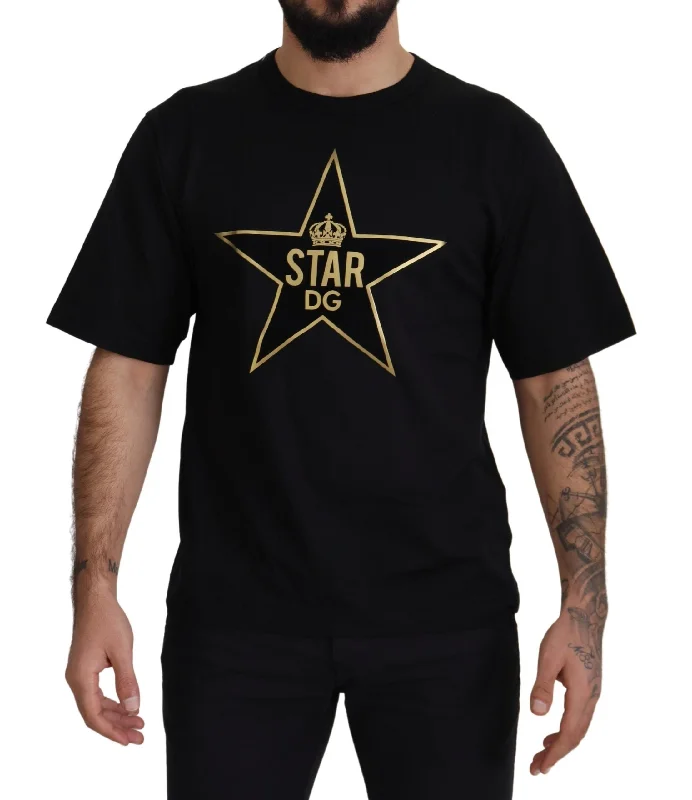 Men's lightweight performance t - shirts for running marathonsDolce & Gabbana Star DG Emblem Crewneck Men's Tee Men's lightweight performance t - shirts for running marathonsDolce & Gabbana Star DG Emblem Crewneck Men's Tee