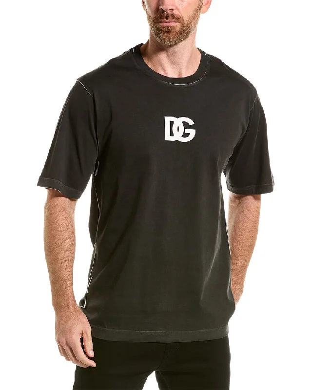 Men's button - front t - shirts with a unique artistic printDolce & Gabbana T-Shirt