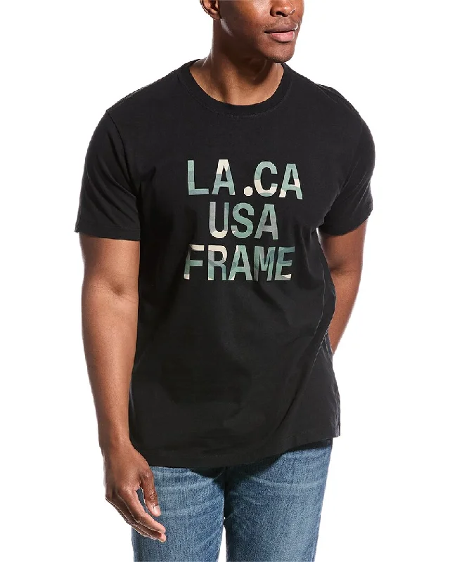 Men's polo t - shirts with a contrast collar for a preppy lookFRAME Denim Camo Graphic T-Shirt Men's polo t - shirts with a contrast collar for a preppy lookFRAME Denim Camo Graphic T-Shirt