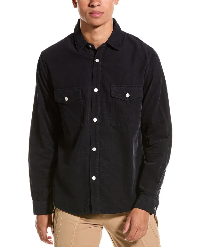 Men's smart - casual checkered t - shirts for semi - formal occasionsFRAME Denim Double Pocket Micro Cord Shirt Men's smart - casual checkered t - shirts for semi - formal occasionsFRAME Denim Double Pocket Micro Cord Shirt