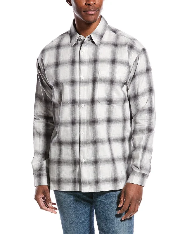 Men's lightweight performance t - shirts for running marathonsFRAME Denim Plaid Flannel Shirt