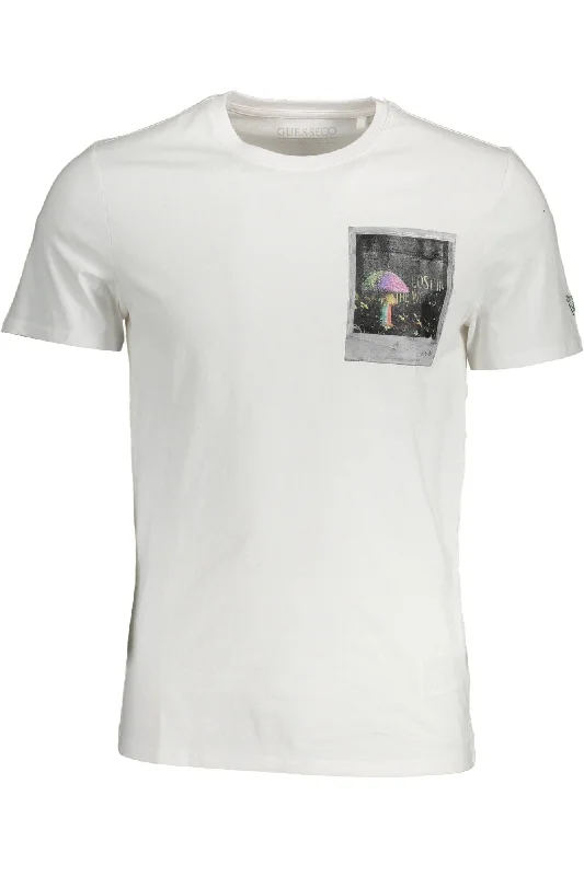 Men's tie - dye t - shirts with a bohemian styleGuess Jeans Elegant Slim Fit Tee with Print Men's Detail Men's tie - dye t - shirts with a bohemian styleGuess Jeans Elegant Slim Fit Tee with Print Men's Detail