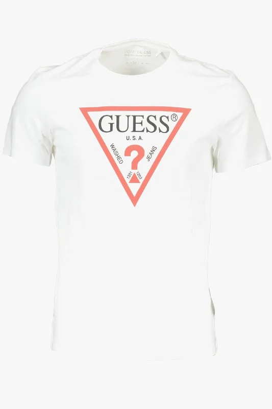 Men's printed Hawaiian t - shirts for tropical vacationsGuess Jeans Sleek Slim Fit Tee with Logo Men's Print Men's printed Hawaiian t - shirts for tropical vacationsGuess Jeans Sleek Slim Fit Tee with Logo Men's Print